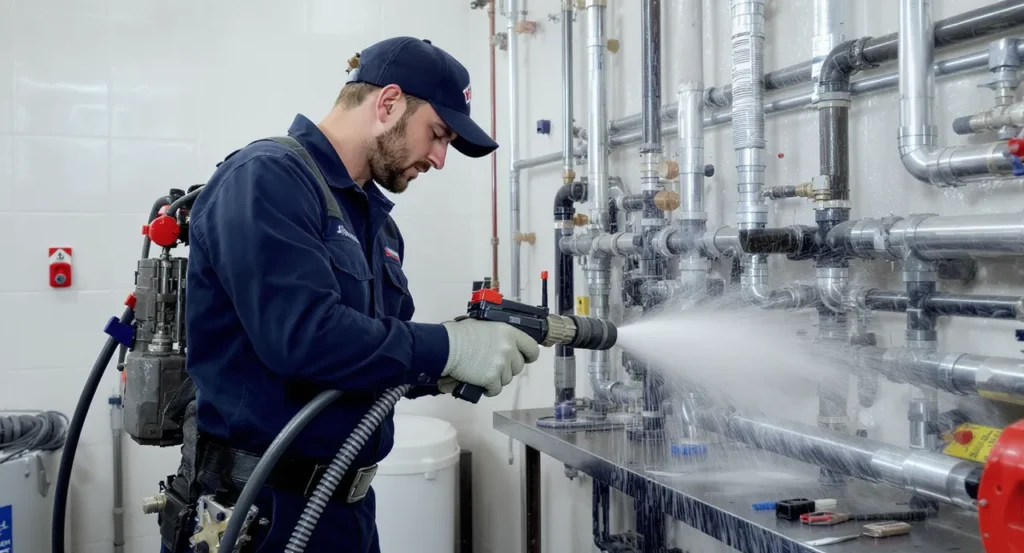 Canalisations bouchées avec outils de débouchage professionnels