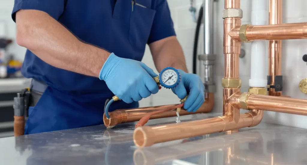 Canalisation bouchée avec outils de débouchage professionnel