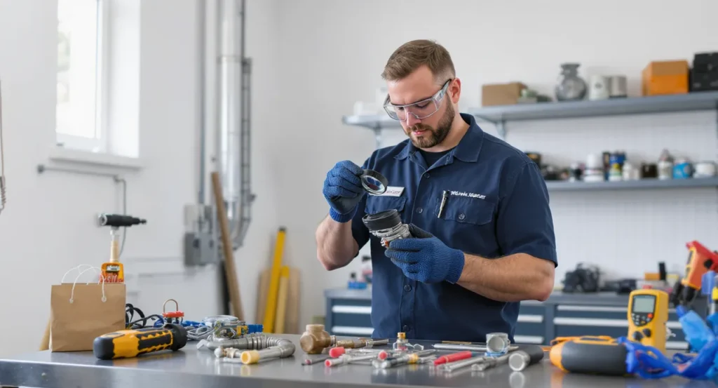Technicien chauffagiste professionnel travaillant dans le 92