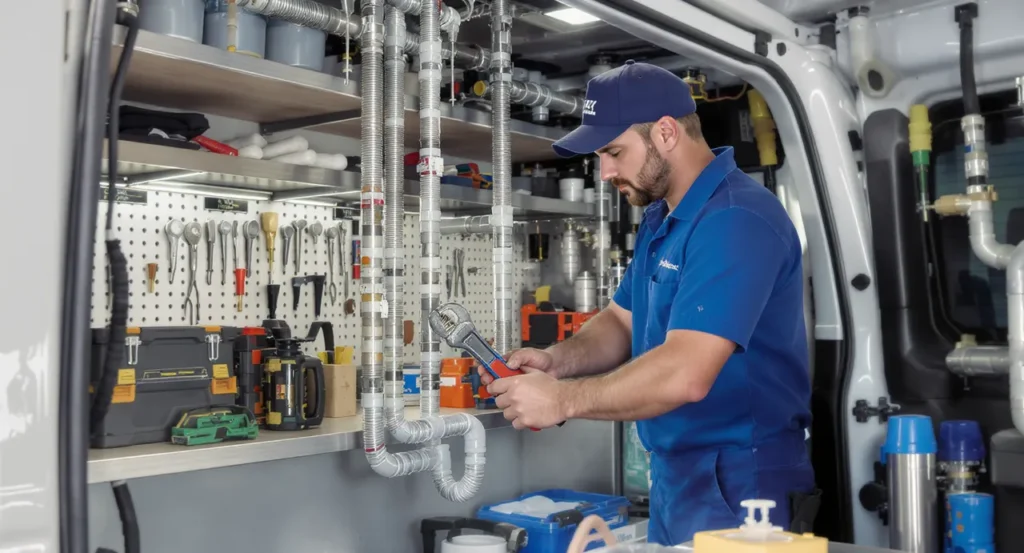 Établissement de plomberie professionnel avec équipements modernes et fiables