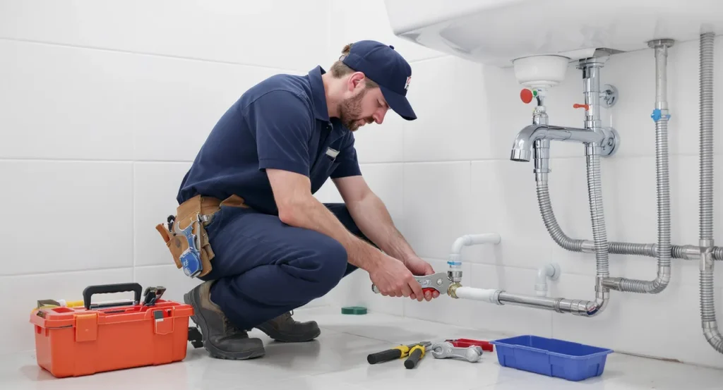 Plombier en intervention pour urgences et installations sanitaires