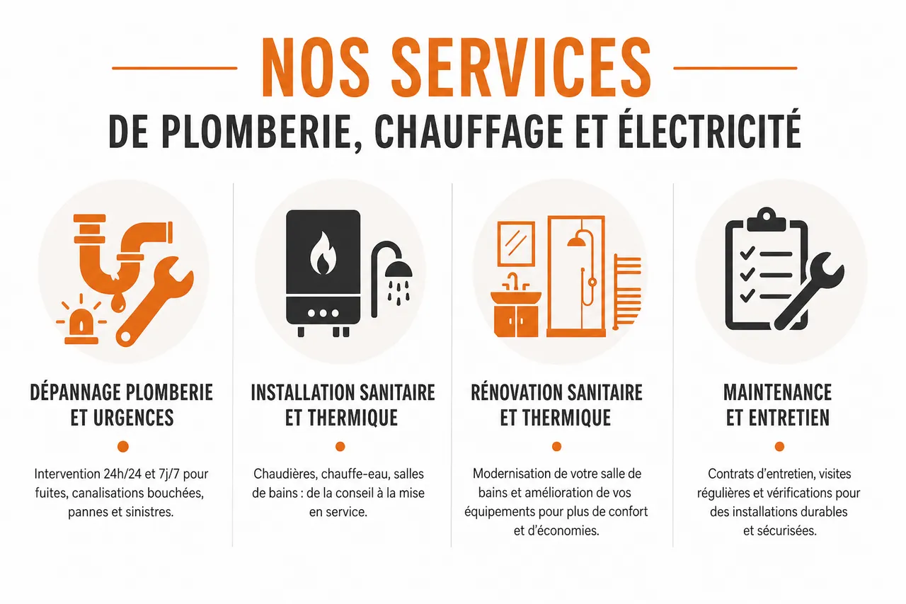 Ets plomberie Hauts-de-Seine : choisissez les Établissements Joseph , Nos services de plomberie, chauffage et électricité