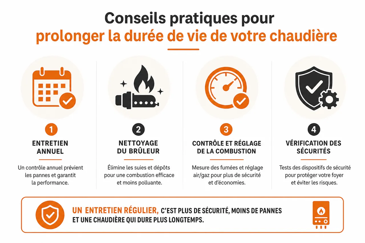 Réparation chaudière dans le 92: service expert des Établissements Joseph , Conseils pratiques pour prolonger la durée de vie de votre chaudière