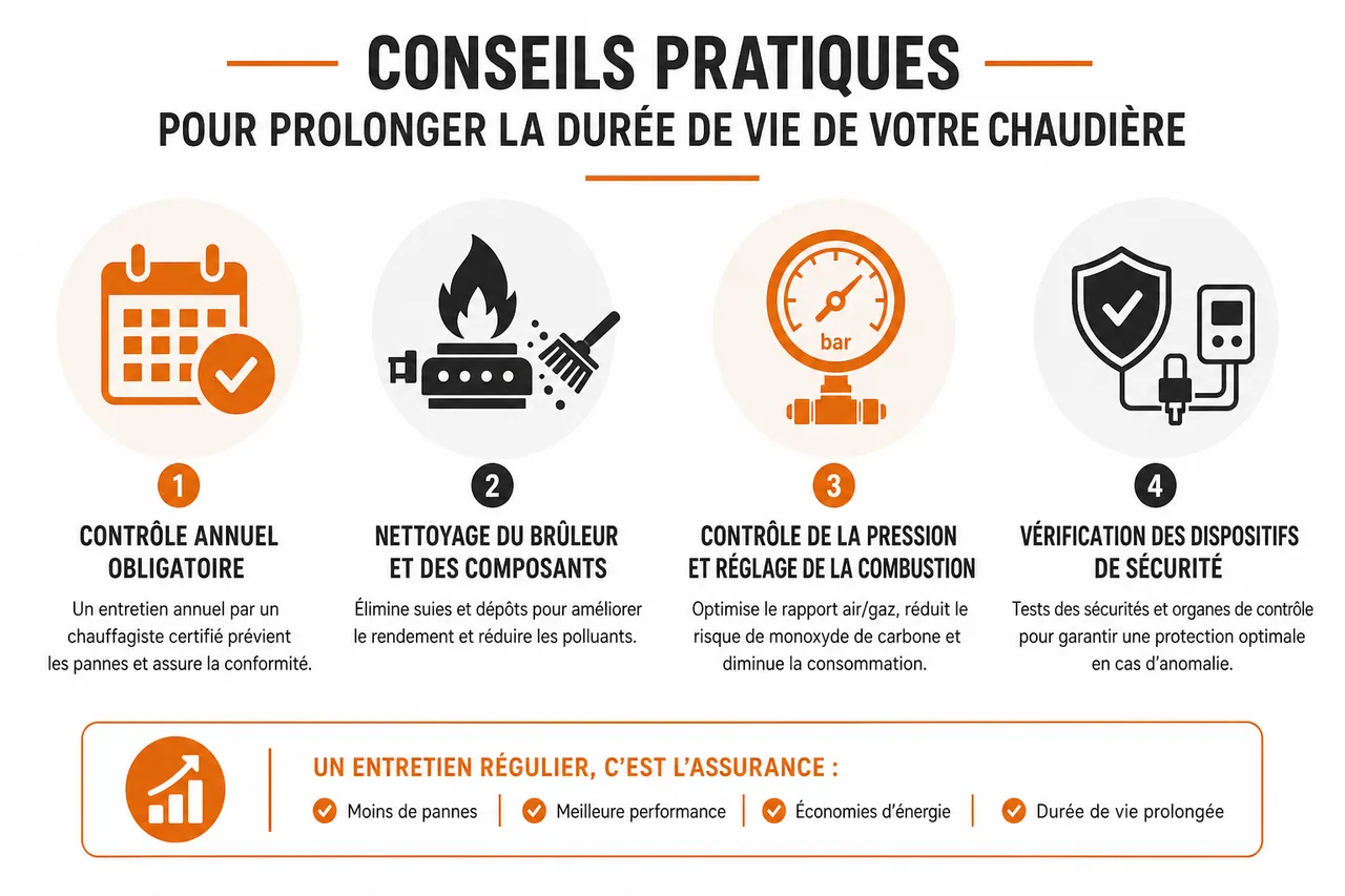 Réparation chaudière dans le 92: service expert des Établissements Joseph , Conseils pratiques pour prolonger la durée de vie de votre chaudière