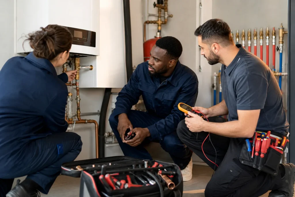 Circuit de chauffage avec outils de désembouage professionnel