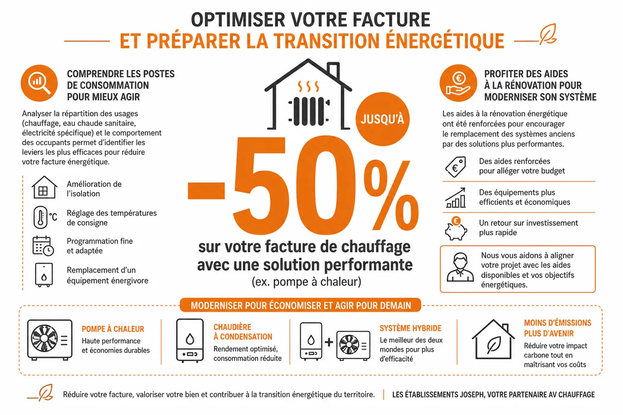 Entreprise de chauffage dans les Hauts-de-Seine: installation, dépannage et conseils pour réduire vos factures , Optimiser votre facture et préparer la transition énergétique