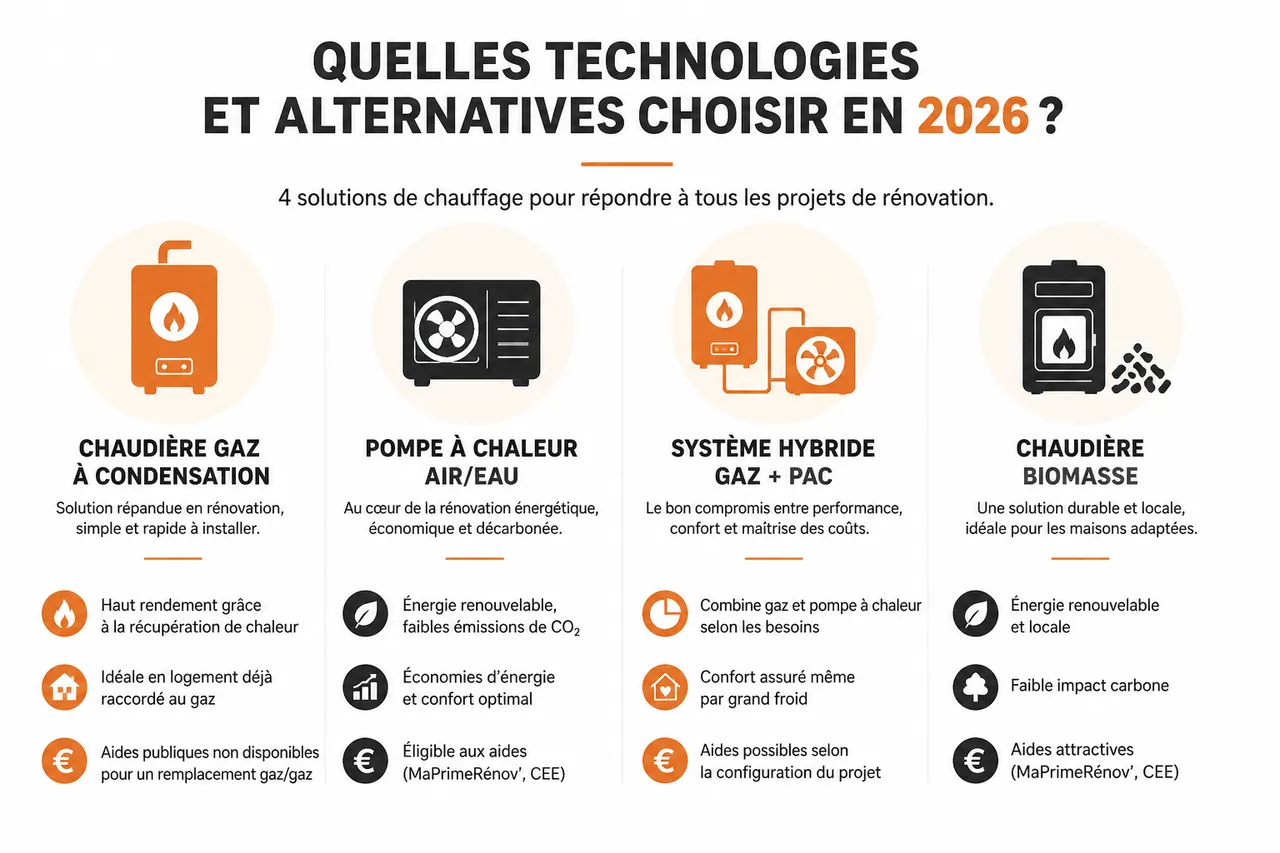Remplacement de chaudière en 2026, ce qui change pour les ménages , Quelles technologies et alternatives choisir en 2026?